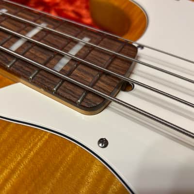Fender Jazz Bass Select Series 2012 - Amber bust Flamed maple image 7