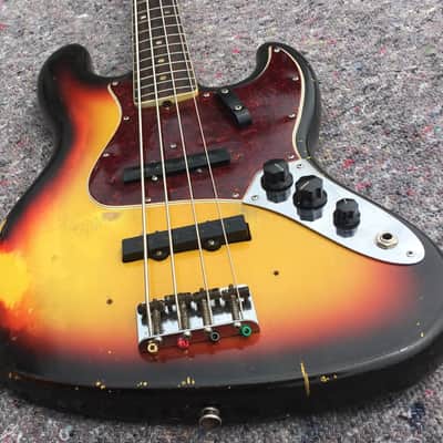 Fender Jazz Bass 1966 - Sunburst Dot and Binding image 4