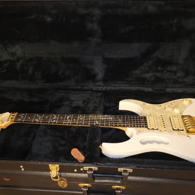 Ibanez Jem 7V 1993 White/gold Ebony Edge 1 owner EXCELLENT like EVO image 19