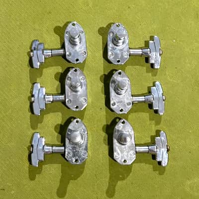 Vintage Grover Imperial  tuners 60's - 70's chrome image 2