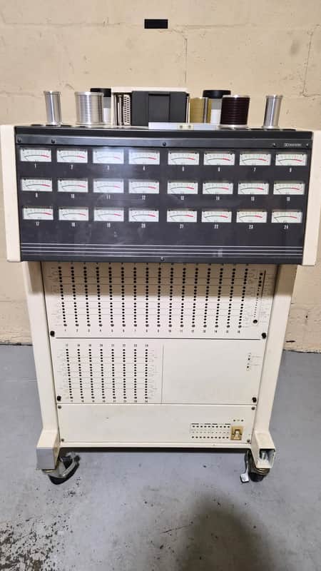 Otari MX-80 2" 24-Track Tape Machine with CB-124 Remote Control Unit 1980s - White image 1