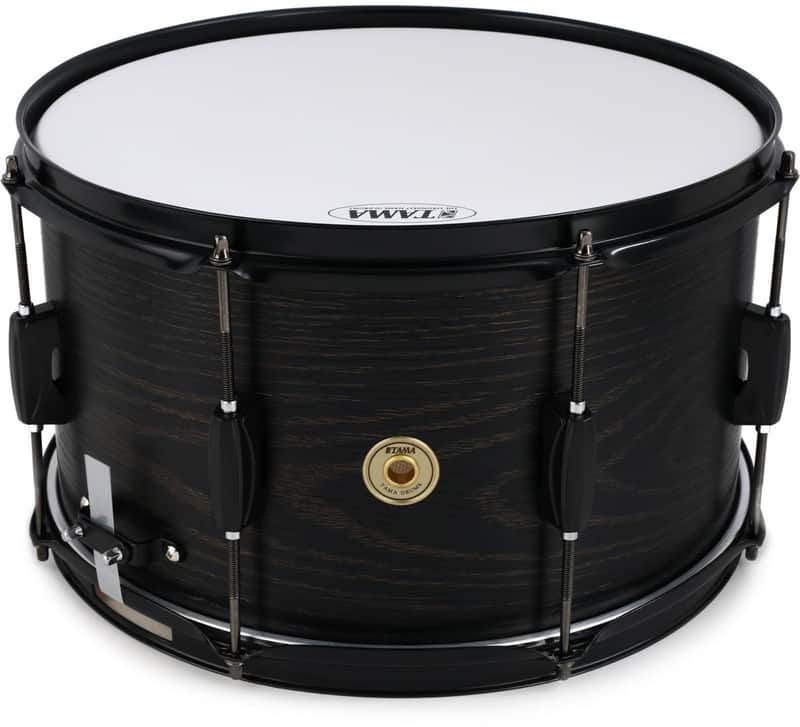 Tama Woodworks Snare Drum 8 x 14 inch, Black Oak Wrap image 1