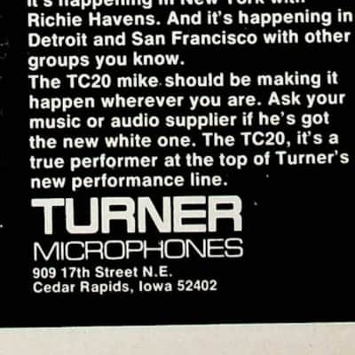Super Rare Turner TC-12 & TC-20 Vocal Microphones Made in USA image 2