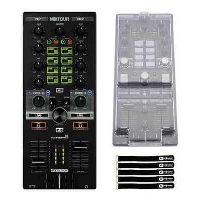 Reloop MIXTOUR PRO 4-Deck All-In-One DJ Controller w Decksaver Package image 1