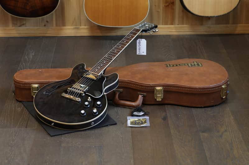 2020 Gibson ES-339 Semi-Hollow Electric Guitar Trans Black | Reverb