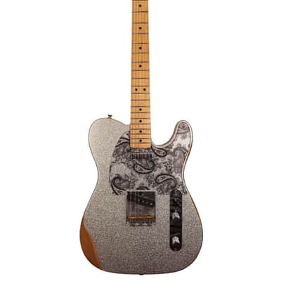 Fender Brad Paisley Road Worn Telecaster 2021 - Silver Sparkle image 1