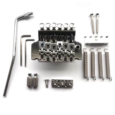 Left Handed Floyd Rose Licensed Tremolo System - Double locking - Full Kit - Chrome image 8