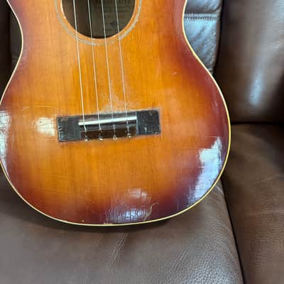 Vega Arthur Godfrey De Luxe Solo Lute Baritone Ukulele 1950s - Mahogany image 4
