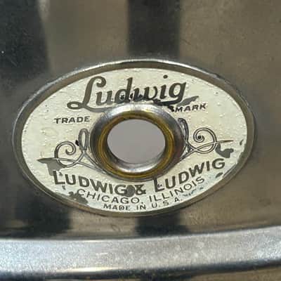 Ludwig&Ludwig Silver Anniversary 6 1/2 X 14" Snare Drum (TL-416) 1936 - Nickle Over Brass (NOB) image 2