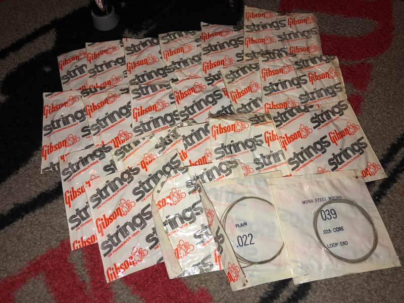 Gibson Lot of 20 Guitar Strings Sealed/unused “old stock” Vintage .022 Plain image 1