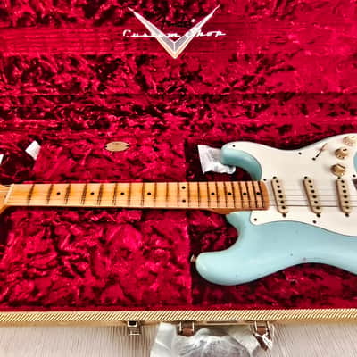 Fender Stratocaster custom shop 57 relic danpher blue 2022 - relic nueva image 7