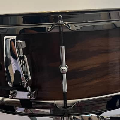 SJL Drum Company Pacific Black Walnut single ply snare 2026 - Natural gloss image 8