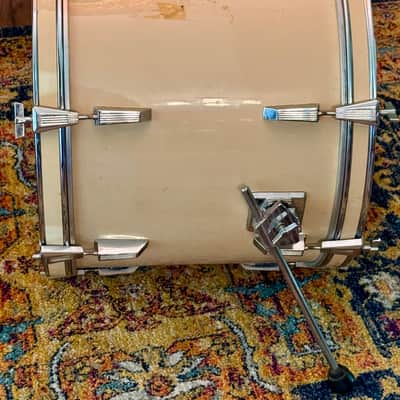 Tama Rockstar 16 x 22" Bass Drum White 80's 90's Made in Taiwan Vintage image 4