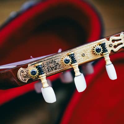 1998 K.Yairi RS-5 Classical Guitar – Hand Crafted in Japan | Solid Top | Signed Label | Hard Case | Vintage Tone image 13