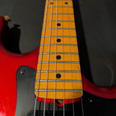 1983 Kramer Pacer Deluxe Electric Guitar Candy Red "B Plate" Original Parts W/HSC image 14