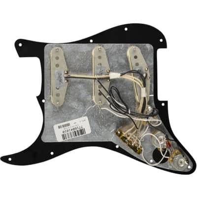 Fender Pre-Wired Strat Pickguard Custom '69 SSS (Black) - Single Coil Pickup for Guitars image 2