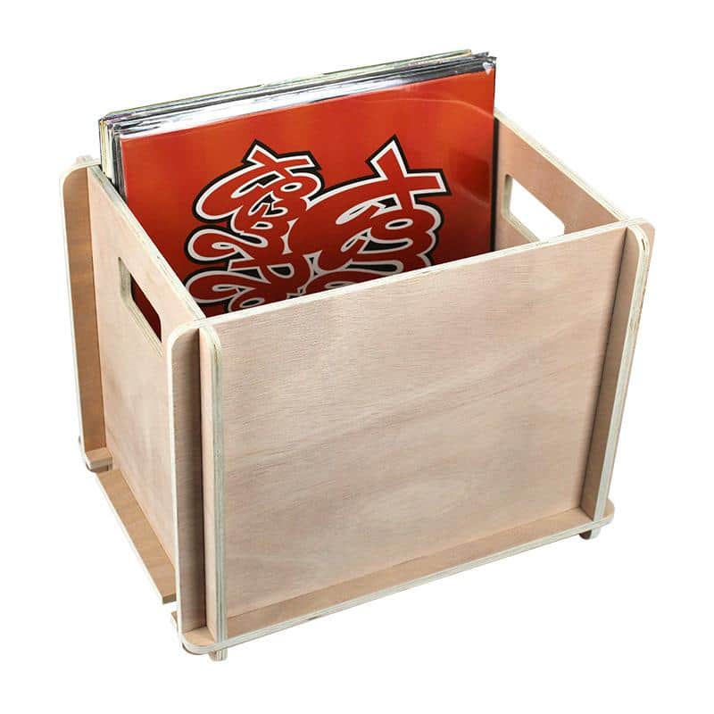 Wooden Vinyl Disc LP Record Storage Box image 1