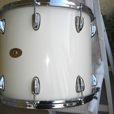 Slingerland HSS Lite 90s era White Lacquer Rack Tom 15X13 Stick Saver Hoops Beautiful NOS Cond! image 5