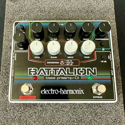ELECTRO-HARMONIX BATTALION ベース用DI/プリアンプ Amazon.com: Electro-Harmonix Battalion Black 4-band EQ, MOSFET