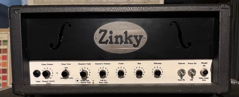 Zinky Electronics amp Encore series custom shop 1 of 2 Custom 66’ (2CH Zinky Mofo w/fx loop) 60W 5881 x2 6L6WGC Tube Head Dual wired for US 120v and EU 220v image 1