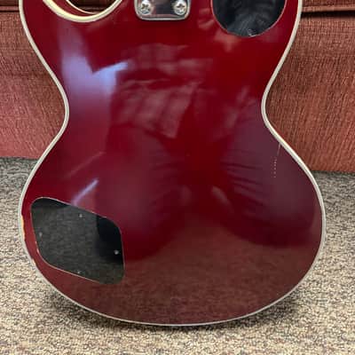 Drifter HLP-2W Les Paul Copy Lawsuit Guitar Trans Red 1970's image 6
