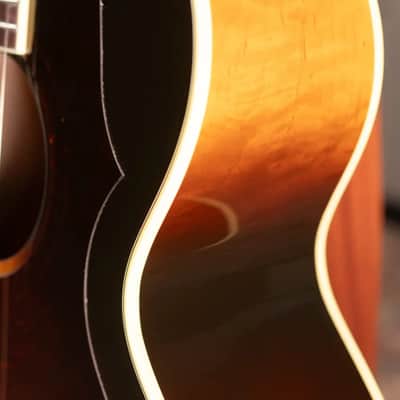 Gibson J-185 Original Acoustic/Electric Guitar - Vintage Sunburst with Hardshell Case image 9
