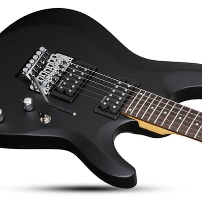 Schecter C-6 FR Deluxe guitar in Satin Black image 5