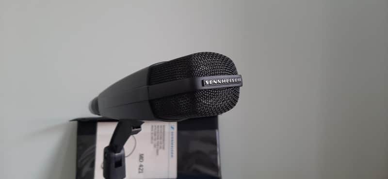 Sennheiser MD 421-U Cardioid Dynamic Microphone 1960s - 1990s - Black image 1