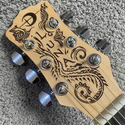 Luna 40 Inch Acoustic Guitar, Spruce Top, Mahogany Body, Pau Ferro Fingerboard image 5