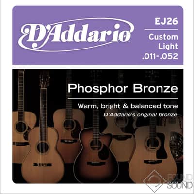 D'Addario EJ26 Custom Light Phosphor Bronze Acoustic Guitar Strings image 1