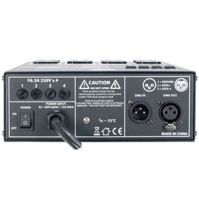 4-Channel DMX Dimmer/Switch Pack with 16 Built-In Chases imagen 2