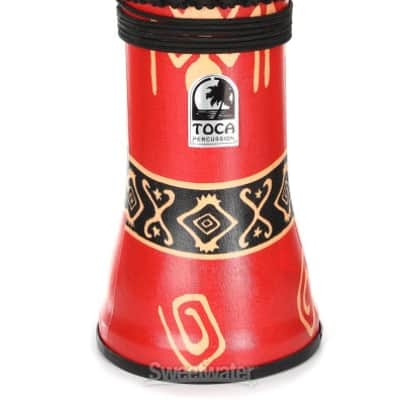 Toca Percussion Freestyle Rope-tuned Djembe - Bali Red (SFDJ-12RPd1) image 5