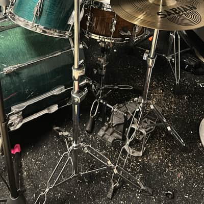 Yamaha Recording Custom Drum Set 2000’s - Turquoise (SHELLS ONLY) image 2