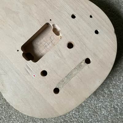 Mini DIY Solid Mahogany Guitar Single Cut Body image 2