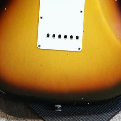 2020 Fender Custom Shop '64 Stratocaster Electric Guitar Relic Sunburst + COA OHSC image 16