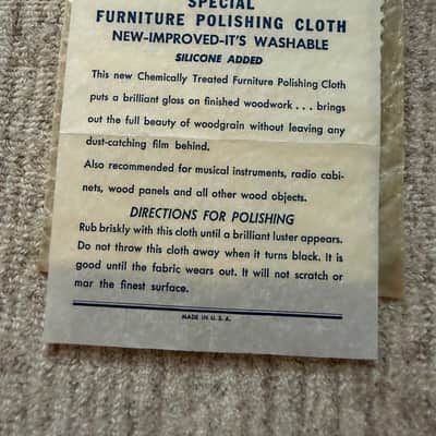 Late 1950s to Early 1960s Fender Polish Cloth Pre CBS image 2