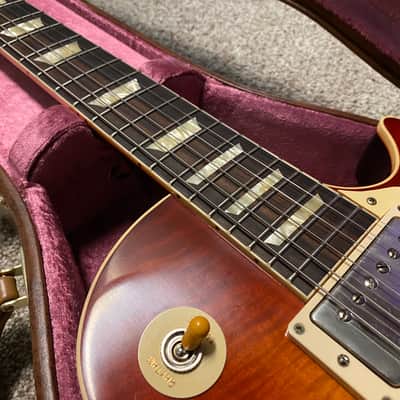 2020 Gibson Custom Shop '58 Les Paul Standard Reissue - Washed Cherry Sunburst VOS - R8 image 8
