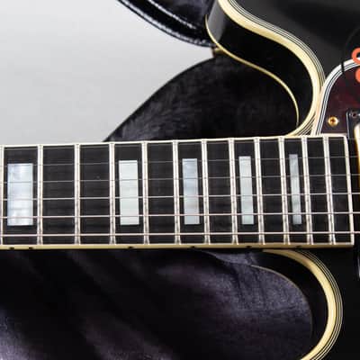 2012 Gibson Custom Shop ES-355 Ebony Black VOS Bigsby OHSC COA image 5