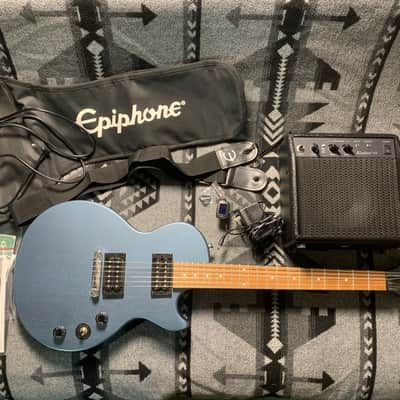 Epiphone Les Paul Special-I Electric Guitar Player Pack Worn Pelham Blue image 1