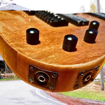 New Professional Joshper Brand double neck guitar bass combo wide neck seven string electric guitar seven string electric bass hard case padded fur image 3