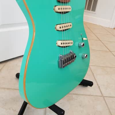 Zion Guitar Technology Custom Build 2009 Surf-green image 6