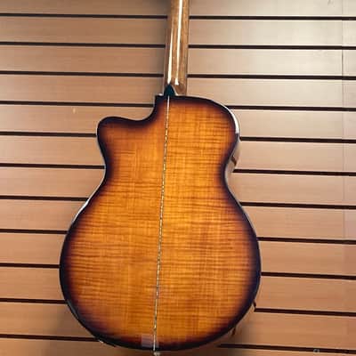 PRS SE A50 Angelus in Natural with Black Gold Burst w/Case image 4