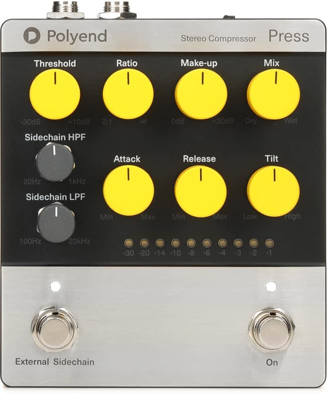 Polyend Press Analog Stereo Compressor Pedal image 1