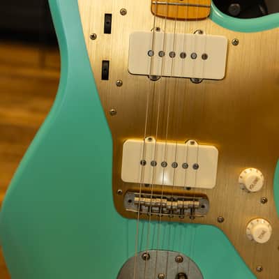Squier 40th Anniversary Vintage Edition Jazzmaster 2022 - Present Satin Sea Foam Green image 12