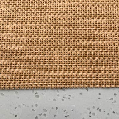 Cane Grill Cloth | Tan & Black Speaker Fabric-Cream Ivory / 19 x 29 inches image 1