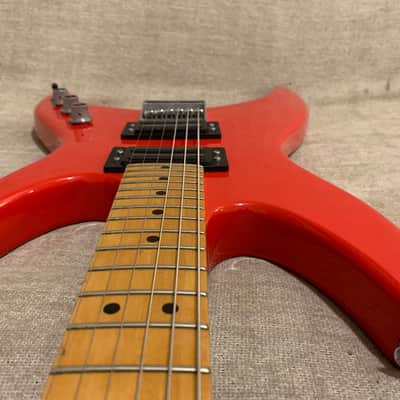 1983 USA Peavey Mystic Hardtail Electric Guitar Original Blade Pickups Bizarre Pointy image 5