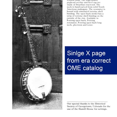 Vintage 1980 OME Single X 5-String Resonator Banjo — Excellent vintage condition, Original, Pro Setup, OHSC image 25