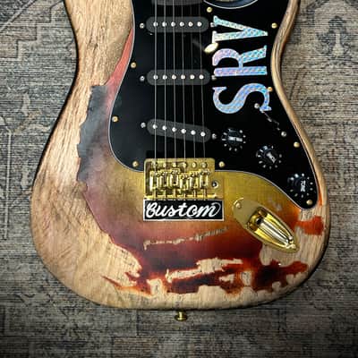 Distressed SRV tribute Strat style image 3