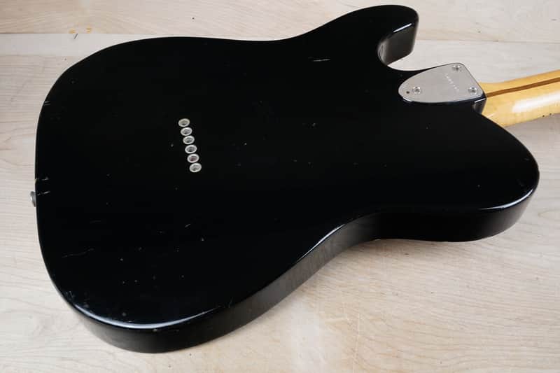 Squier CTC-55 Telecaster Custom 1983 Black Vintage Fender | Reverb