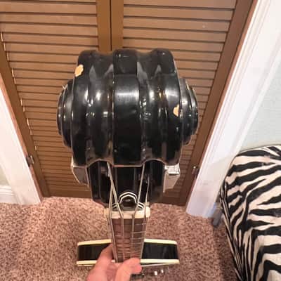 Univox Scroll Headstock Violin Beatle Bass MIJ image 10